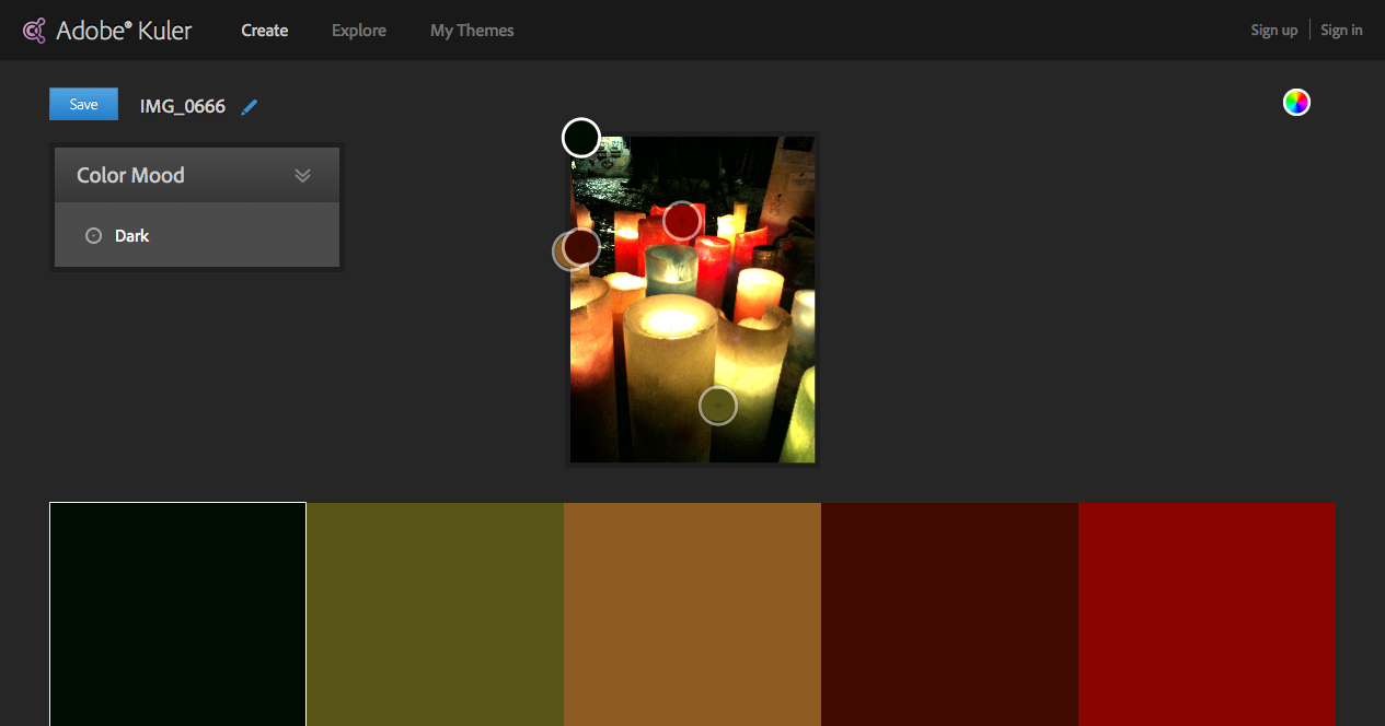 Image Color schemes - Adobe Kuler1